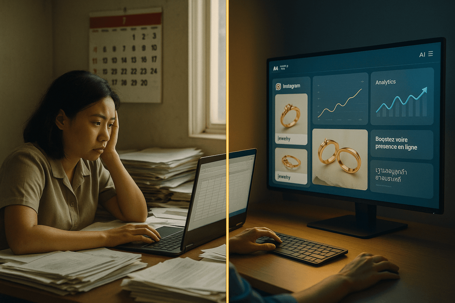 พนักงาน vs PDJewel AI